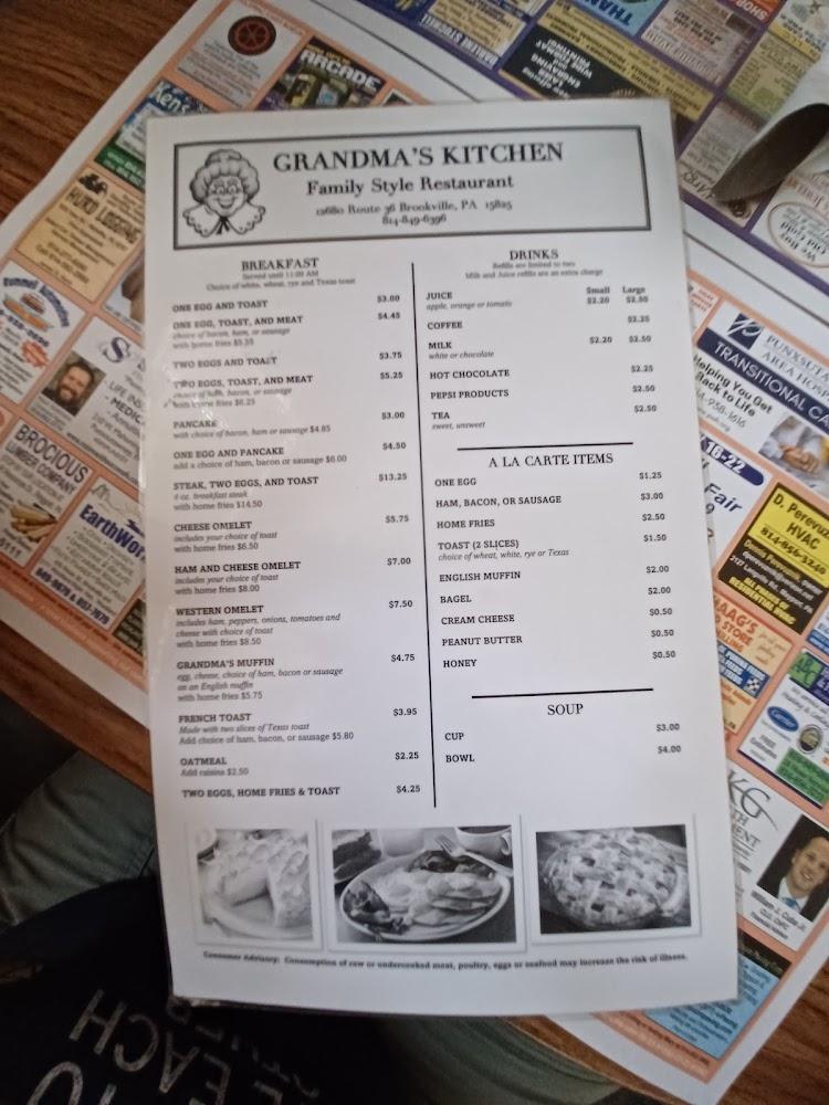 Grandma's Kitchen Menu image 2
